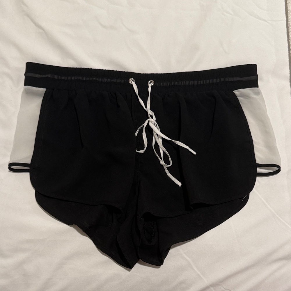 Victoria's Secret Black and White Pajama Shorts
